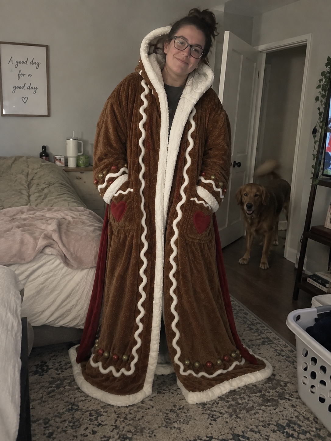 Gingerbread Heated Robe shared by Hannah W.