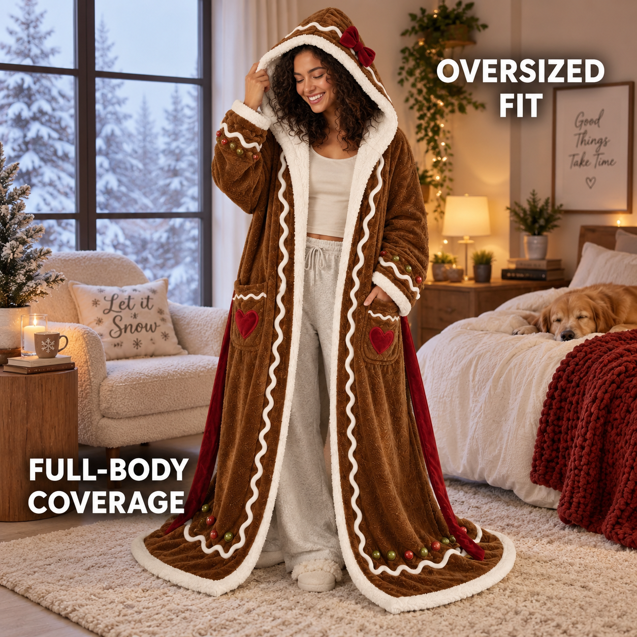 The Gingerbread Heated Robe
