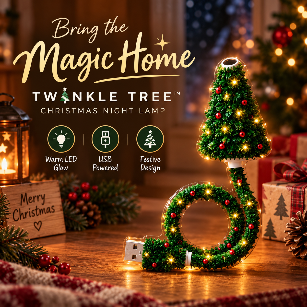 The Twinkle Tree Christmas Night Lamp